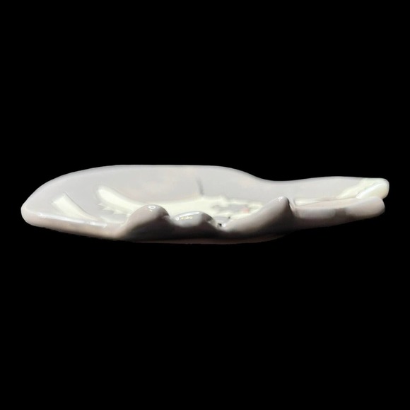 Cats by Nina Lyman White Blue Eyes Cat Kitty Trinket Tray Soap Dish Spoon Rest - Picture 3 of 6